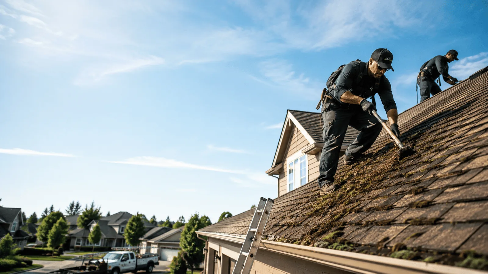 Roof Moss Removal in Grosse Ile, MI near me
